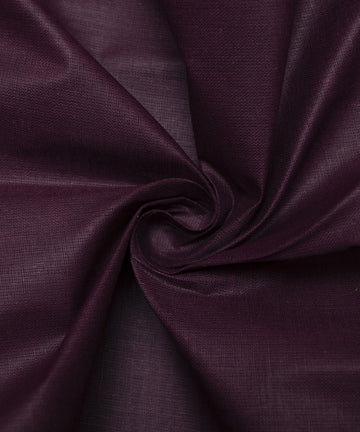Wine Colour Plain Cotton Lining Fabric